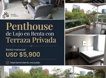 Departamento · 160m² · 2 Estacionamientos · Departamento Amueblado en Renta en Campos Elíseos, Polanco, Polanco V Secc, Miguel Hidalgo, Cdmx