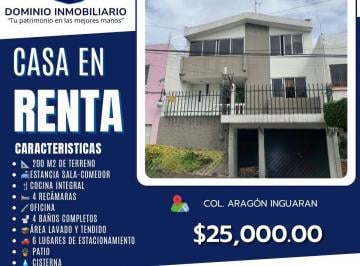 Casa de 4 habitaciones, Gustavo A. Madero · Dominio Inmobiliario Propone en Renta Casa en Colonia Aragon Inguaran