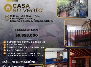 Casa de 3 habitaciones, Tlalpan · ¡Casa en Venta con Terreno Gigante en Tlalpan!