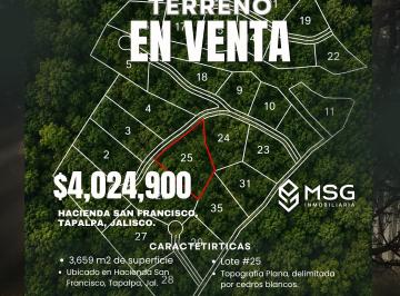 Terreno / Lote , Tapalpa · Terreno Hacienda San Francisco Tapalpa, Jal.