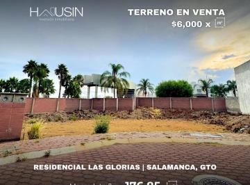 Terreno / Lote · 176m² · Terreno en Venta, Residencial Las Glorias. Salamanca, Gto.