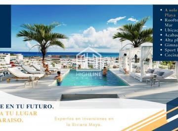 Departamento · 58m² · 1 Estacionamiento · Departamento Exclusivo en El Corazón de Playa del Carmen