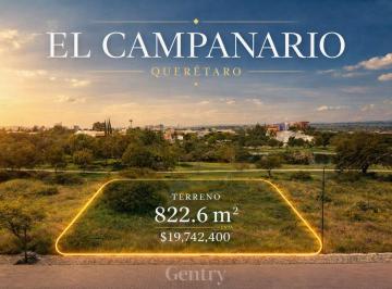 Terreno / Lote · 822m² · Terreno en Venta en El Campanario Querétaro