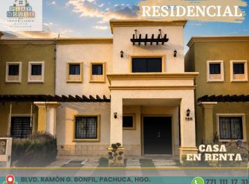 Casa de 3 habitaciones, Pachuca · Casa en Renta en Provenza Residencial, Pachuca, Hgo.