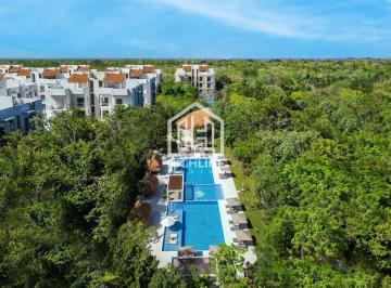 Departamento · 79m² · 2 Recámaras · 1 Estacionamiento · Departamento en Venta en Puerto Morelos de 2 Habitaciones Entrega Inmediata con Albercas y Cancha