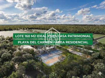 Terreno / Lote · 160m² · 160 m² Terreno, Lote en Venta, Playa del Carmen, Residencial, 7 Min del Mar