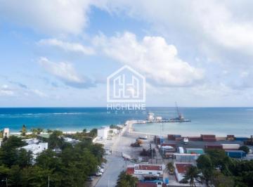 Departamento · 48m² · 1 Recámara · 1 Estacionamiento · Departamento con Vista Al Mar a 300 m del Mar en Venta en Puerto Morelos 1 Habitación, Gym, Wifi