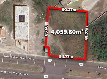 Terreno / Lote , Ángel R. Cabada · Terreno Comercial en Venta en Boulevard Riviera Veracruzana I Arlette Flores