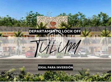 Departamento · 60m² · 2 Recámaras · Departamento Lock Off | Tulum | Ideal Para Inversión | Amenidades de Lujo