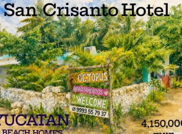 Casa de 4 habitaciones, Sinanché · San Crisanto Beach Hotel 4/4 $4,150,000 Mxn