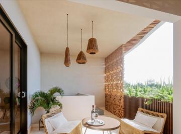 Departamento · 55m² · 1 Recámara · 1 Estacionamiento · Departamento en Tulum 1 Recamara. Muy Cercade La Playa, con Asoleadero, Gimnasio Spa y Roof Top.