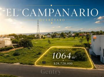 Terreno / Lote · 1064m² · Extraordinario Terreno en Venta en El Campanario