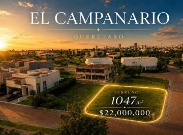 Terreno / Lote · 1047m² · Gran Terreno en Venta en El Campanario