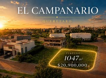 Terreno / Lote · 1047m² · Gran Terreno en Venta en El Campanario