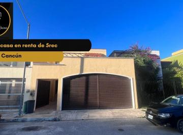 Casa · 5 Recámaras · 3 Estacionamientos · Casa en Renta de 5rec Santa Fe, Cancún