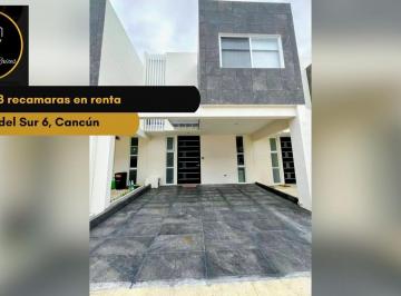 Casa · 3 Recámaras · Casa en Renta Amueblada, 3rec en Jardines del Sur 6, Cancún