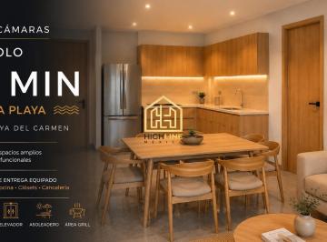Departamento · 75m² · 2 Recámaras · 1 Estacionamiento · Departamento en Venta de 2 Recámaras en Playa del Carmen| a 7 Min de La Playa| con Alberca