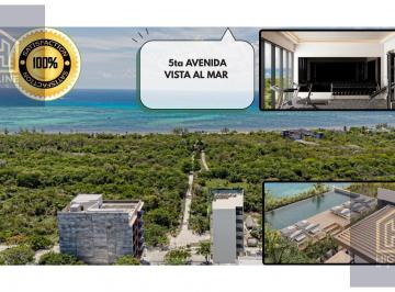 Departamento · 34m² · 1 Recámara · Oportunidad en La 5ta Av con Vista y Acceso Al Mar - Zona de Alta Demanda
