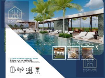 Departamento · 63m² · 1 Recámara · 1 Estacionamiento · Centro Playa del Carmen 1 Recámara.