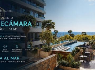 Departamento · 64m² · 1 Recámara · 1 Estacionamiento · Departamento 1 Recámara | Cancun - Costa Mujeres | Vista Al Mar | Segunda Linea de Mar | Club de Playa