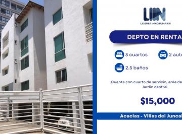 Departamento de 3 habitaciones, León · Departamento en Renta en Acacias - Villas del Juncal