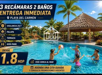 Casa · 91m² · 2 Recámaras · 2 Estacionamientos · Casa en Playa del Carmen