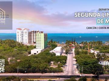 Departamento · 118m² · 2 Recámaras · 1 Estacionamiento · Departamento en Cancún de 2 Recamaras Segunda Linea de Mar | Club de Playa Privado