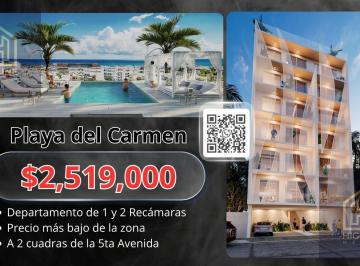 Departamento · 40m² · 1 Recámara · 1 Estacionamiento · Departamento 1 Recamara en Venta a 2 Cuadras de La 5ta Av en Playa del Carmen