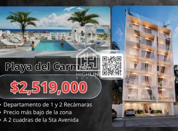 Departamento · 40m² · 1 Recámara · 1 Estacionamiento · Departamento 1 Recamara en Venta a 2 Cuadras de La 5ta Av en Playa del Carmen