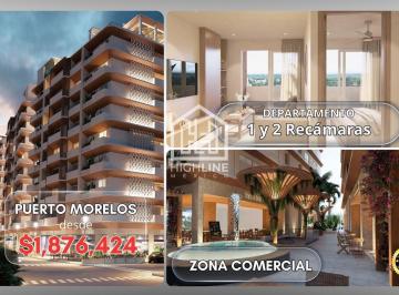Departamento · 53m² · 1 Recámara · 1 Estacionamiento · Departamento 1 Recamara en Puerto Morelos Cerca La Ruta de Los Cenotes