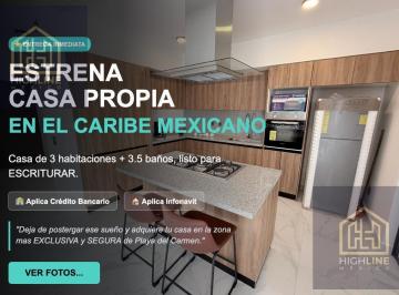 Casa · 212m² · 3 Recámaras · 2 Estacionamientos · Casa 3 Recamaras, 3.5 Baños en Venta, Residencial, Amenidades, Playa del Carmen