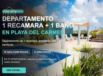 Departamento · 71m² · 1 Recámara · 1 Estacionamiento · Departamento 1 Recamara en Venta, 71 m², Amenidades, Residencial, Jacuzzi, Credito Bancario