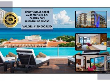 Departamento · 40m² · 1 Recámara · 1 Estacionamiento · Oportunidad Sobre La Av 10, a Una Calle de La 5ta Av. - Vista Al Mar - Retorno Asegurado
