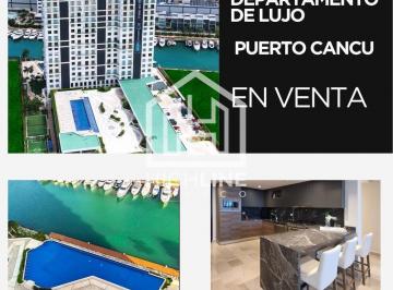 Departamento · 217m² · 2 Recámaras · 1 Estacionamiento · Departamento en Puerto Cancún, Entrega Inmediata, Lujo, Conectividad, Vista Al Mar