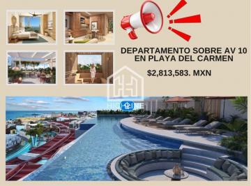 Departamento · 26m² · 1 Recámara · 1 Estacionamiento · Oportunidad de Inversión Departamento en Playa del Carmen, a Una Calle del 5ta Av, Sobre Av 10