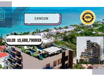 Departamento · 77m² · 1 Recámara · 1 Estacionamiento · Oportunidad Frente Al Mar en Playa del Carmen | Alta Plusvalía y Renta Premium