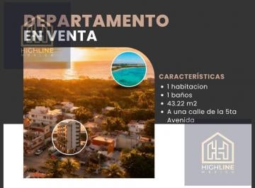 Departamento · 43m² · 1 Recámara · Oportunidad a Pasos del Mar y 5ª Av | Alta Rentabilidad en Playa del Carmen