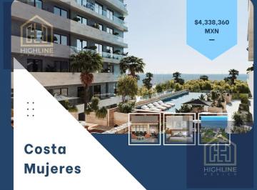 Departamento · 64m² · 1 Recámara · 1 Estacionamiento · Departamento en Zona Hotelera - Vista Al Mar - Costa Mujeres