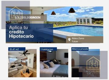 Departamento · 61m² · 1 Recámara · 1 Estacionamiento · Gran Oportunidad en Aldea Zama Departamento 2 Recámara Equipado Cerca de Todo