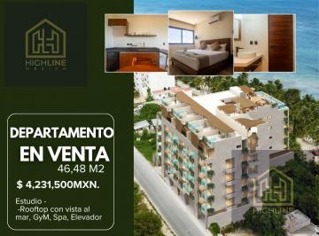 Departamento · 46m² · 1 Recámara · Gran Oportunidad de Inversión Frente Al Mar en Mahahual | Alta Demanda Turística y Plusvalía en Crec