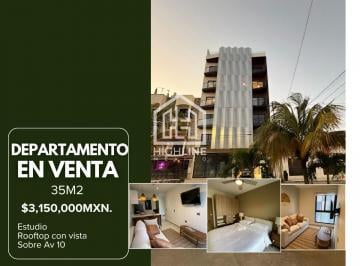 Departamento · 35m² · 1 Recámara · Departamento en Playa del Carmen - Entrega Inmediata - Av 10