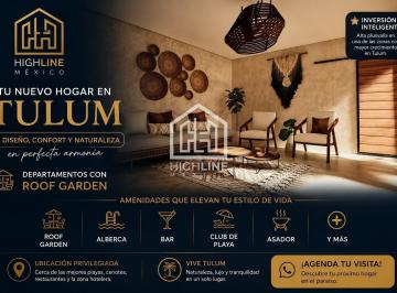 Departamento · 71m² · 1 Recámara · Departamento en Tulum en Venta de 1 Habitacion en Excelente Zona a 3 Km de La Playa