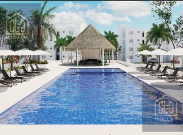 Departamento · 84m² · 2 Recámaras · 1 Estacionamiento · Departamento en Venta 2 Habitaciones en Playa del Carmen con Piscina