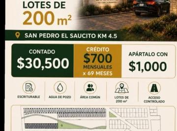 Terreno / Lote en Venta San Pedro El Saucito · La Caridad Secc. Monteverde