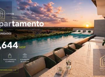 Departamento · 54m² · 2 Recámaras · 1 Estacionamiento · Departamento en Preventa | Playa del Carmen | 2 Recámaras | 10 Minutos de La Playa | Zona Comercial