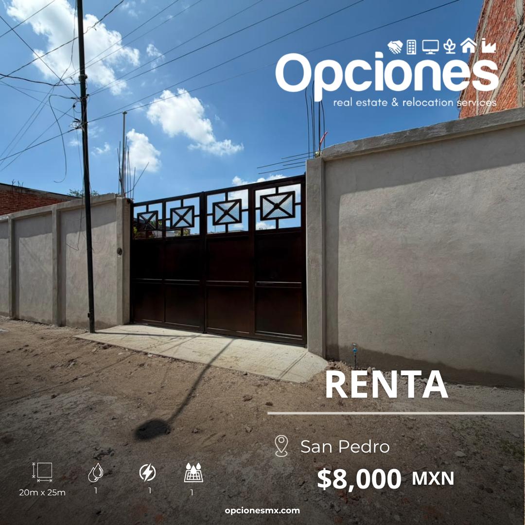 Land for Rent – San Pedro Neighborhood