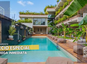 Departamento · 91m² · 1 Recámara · 1 Estacionamiento · Departamento en Tulum con Amplia Terraza | Precio Especial | Alberca Privada | Acepta Creditos