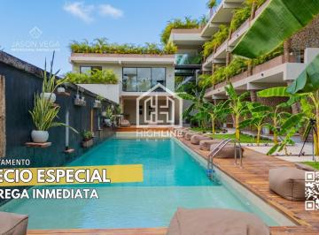Departamento · 91m² · 1 Recámara · 1 Estacionamiento · Departamento en Tulum con Amplia Terraza | Precio Especial | Alberca Privada | Acepta Creditos