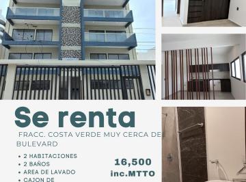 Departamento · 90m² · 2 Recámaras · 1 Estacionamiento · Departamento en Costa Verde