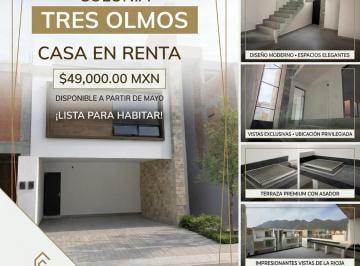Casa de 3 habitaciones, Monterrey · Casa en Renta en Tres Olmos – Zona La Rioja